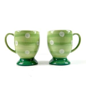 Set of 2 Gail Pittman Providence Polka Dot Mugs